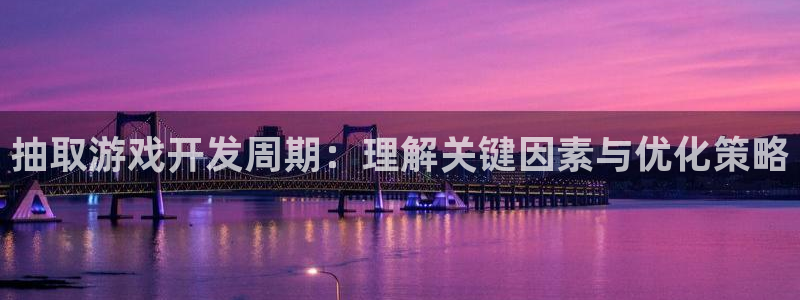 恒盛娱乐登陆：抽取游戏开发周期：理解关键因素与优化策略